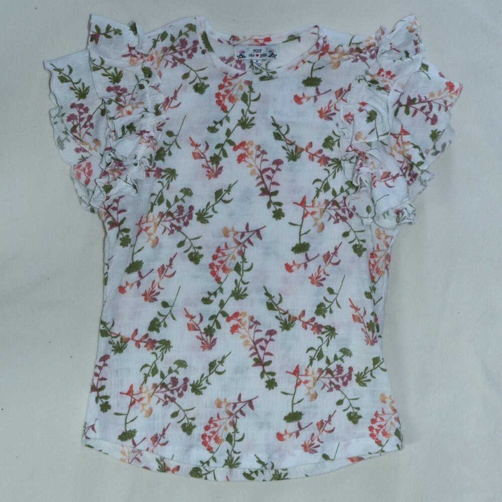 Women's Floral Cropped Tee